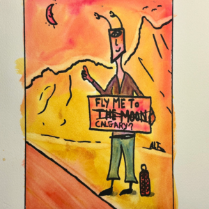 Painted Fly Me To Calgary Poster (#1)