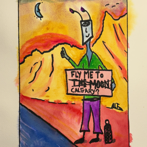Painted Fly Me To Calgary Poster (#2)